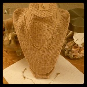 Chloe + Isabel Pave Curved Bar Necklace